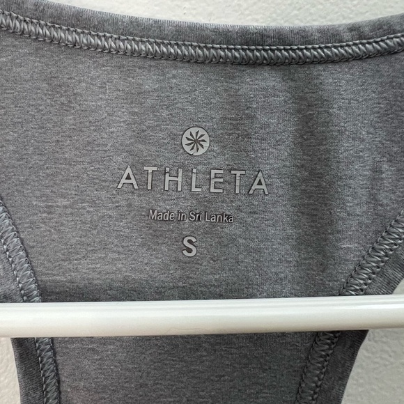 Athleta Gray Sleeveless Women's Activewear Tank Top Size Small - Picture 2 of 4